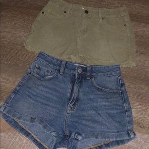 High waisted shorts